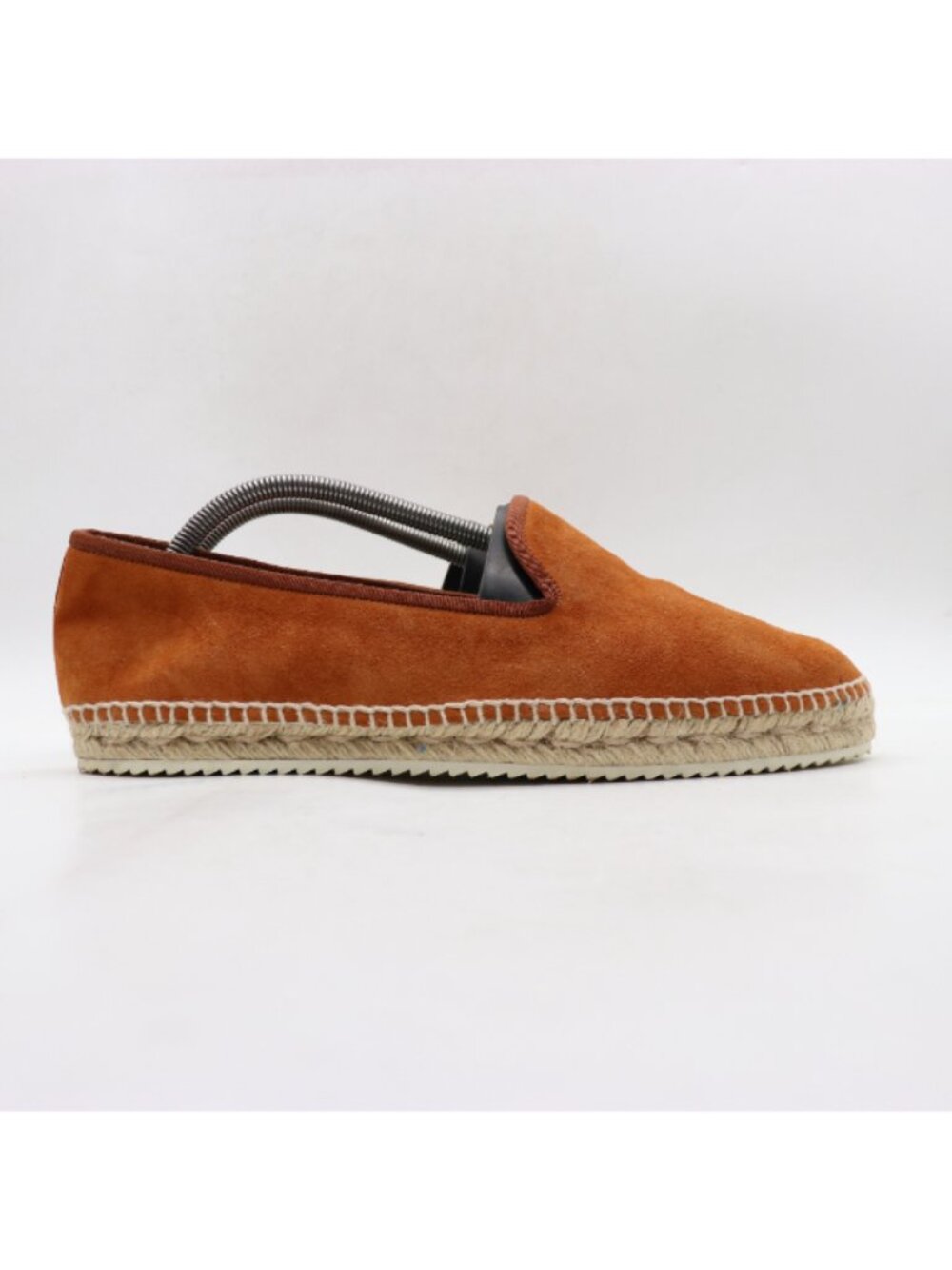 Stubbs & Wootton Espadrilles Men's 11 Orange Brown Suede Slip On Casual Shoes